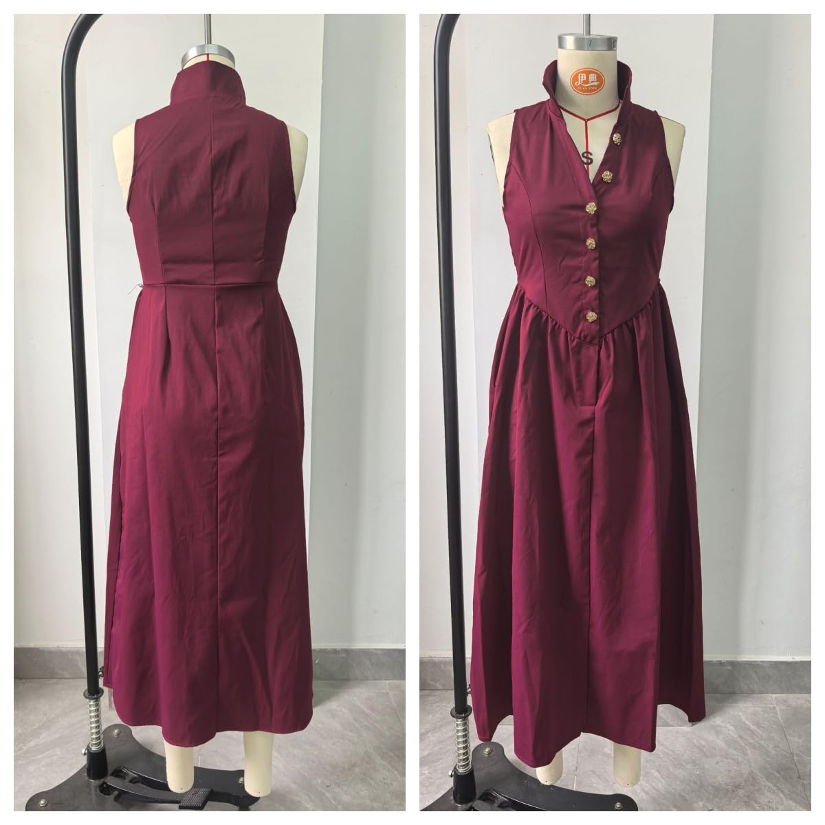 Vestido Largo Camisero de Mujer | Sin Mangas de Verano con Bolsillos