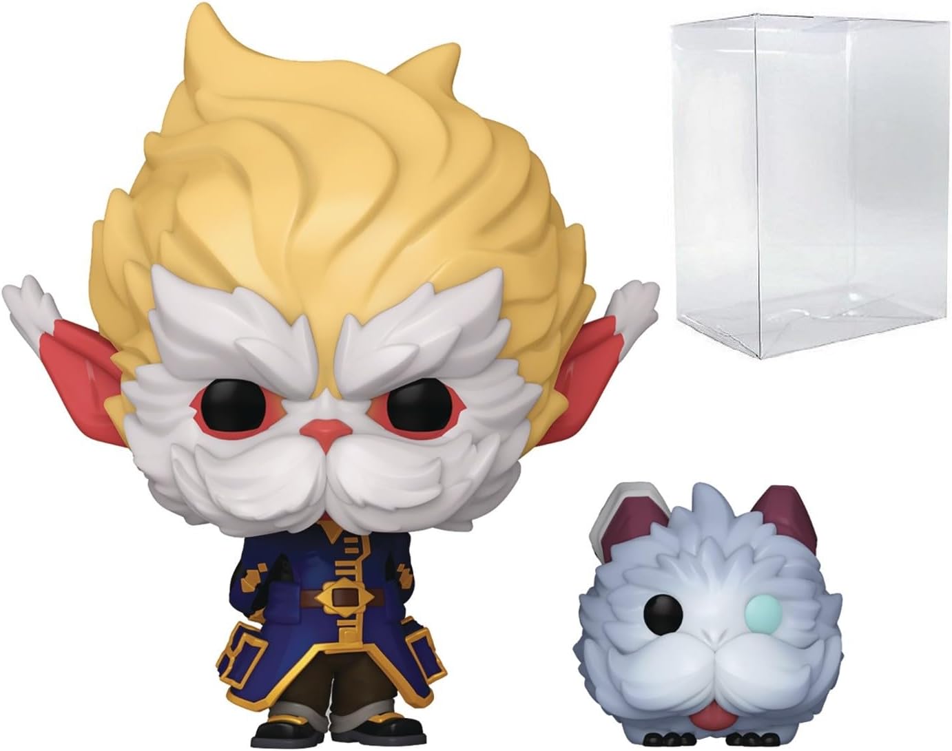 POP TV: Arcane League of Legends - Heimerdinger with Poro Funko Vinyl Figure (Bundled with Compatible Box Protector Case), Multicolor, 3.75 inches