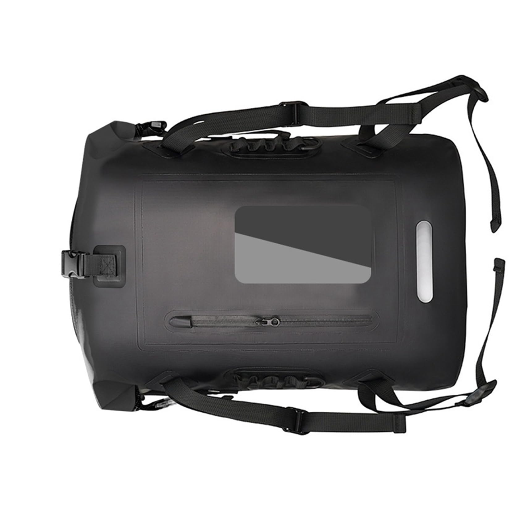 Azull 30L Angel-Rucksack Angeltasche Trockenbeutel F¨¹rs Angeln zum Wandern, Driften, Schwimmen und Kajakfahren, mit Schultergurten und K?der-Eimer, in Schwarz
