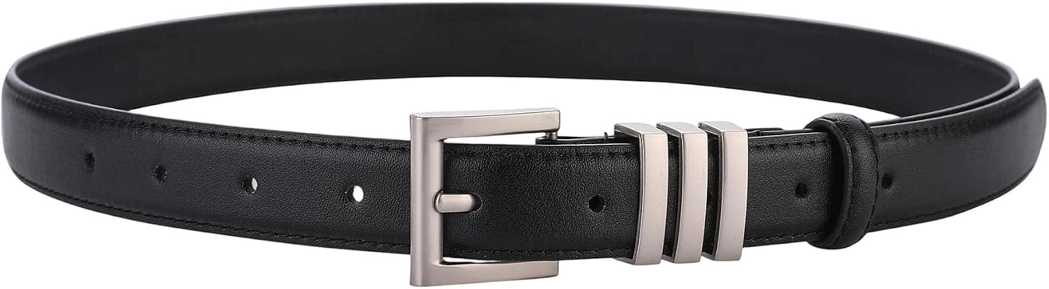Square Pin Buckle Belts For Women Ladies Dress Jeans Adjustable Apparel Belt