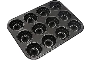 Webake Mini Fluted Tube Cake Pan, Non-Stick 2.8 Inch Cake Baking Pan,...