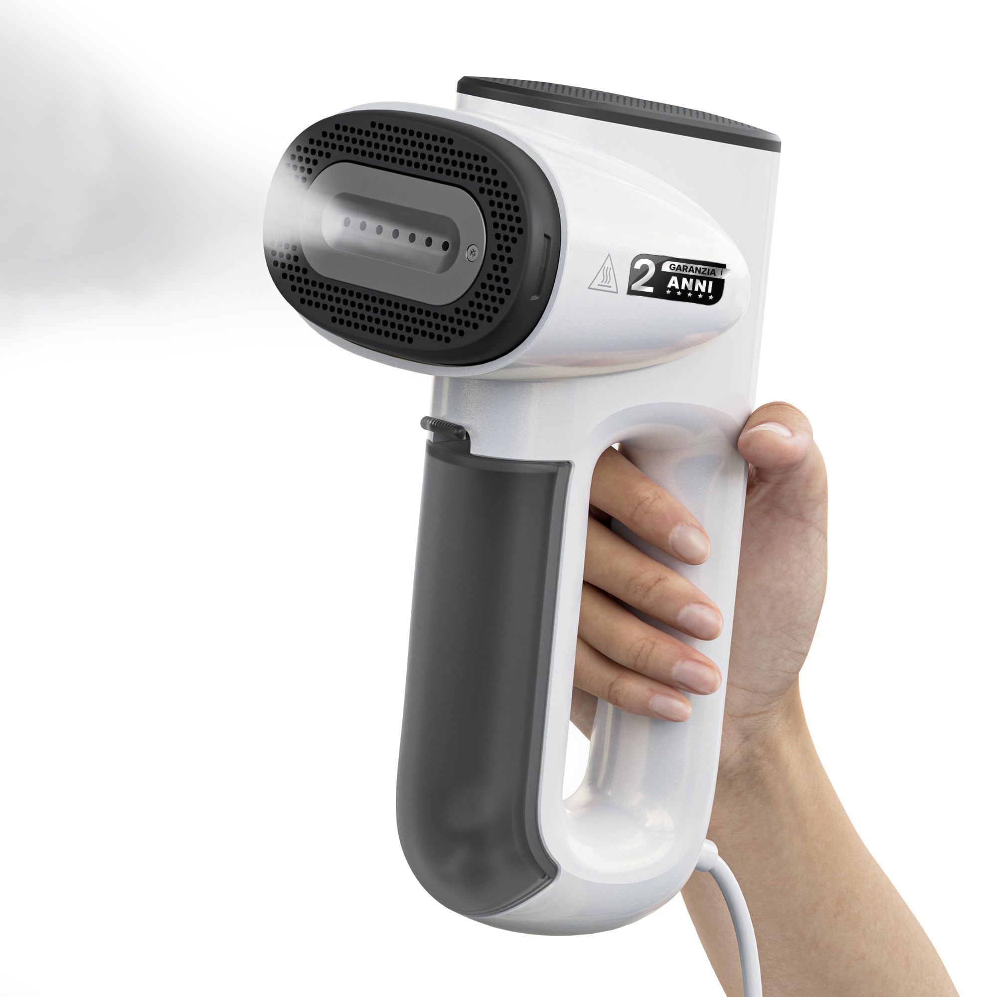 Ferro a vapore portatile, 900 W, 15 g/min, doppia modalità con aspirazione, 2 serbatoi 95 ml