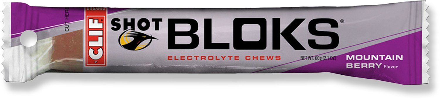 Shot Bloks, Mountain Berry - 60g (18/Box),2.11 Ounce (Pack of 18)