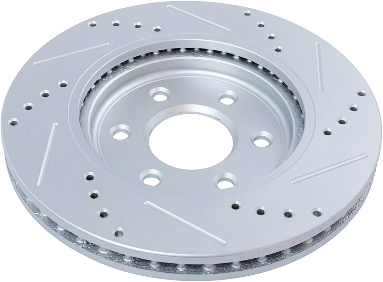 TRQ Front Brake Pad and Rotor Set Ceramic Drilled Slotted Coated Vented Rotors Compatible with 2005-2021 Nissan Frontier 2005-2012 Pathfinder 2005-2015 Xterra 2009-2012 Suzuki Equator