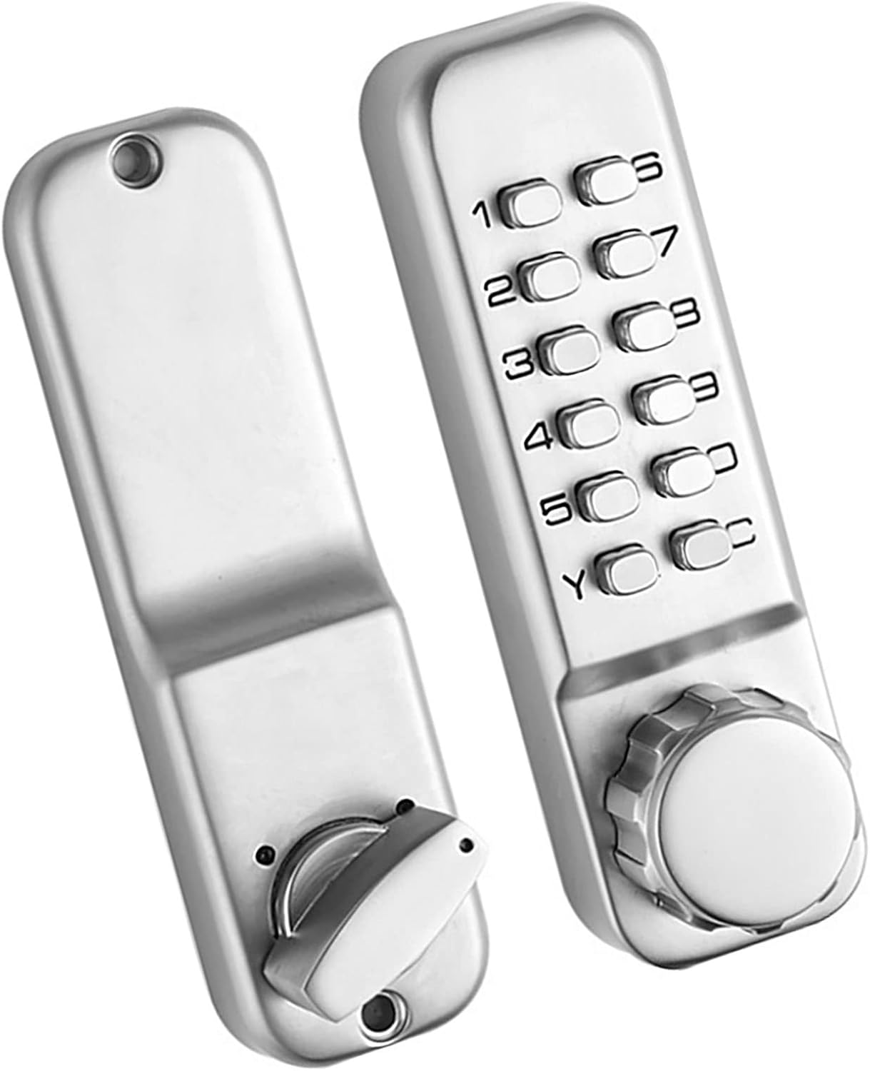 Push Button Door Lock, Mechanical Code Lock, Lock Security Zinc Alloy Mechanical Digital Door Lock Set Password Combination Keyless Entry for Home Office, Mechanical Keyless Door