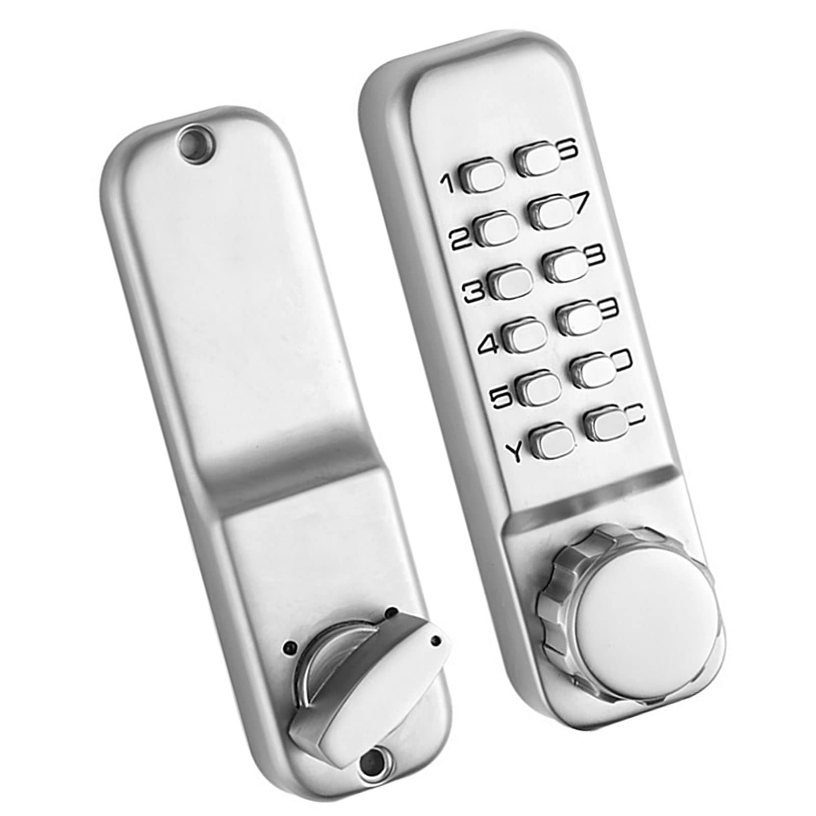 Ensemble de serrure de porte numérique mécanique en alliage de zinc, entrée sans clé à combinaison de mot de passe, serrure de sécurité à domicile avec corps en acier inoxydable,