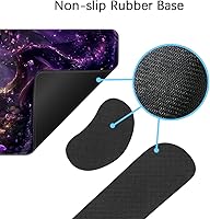 Vista 47 de MIBITRI Juego de alfombrillas para mouse y teclado, alfombrilla de mouse extendida para juegos + soporte ergonómico para reposamuñecas para teclado