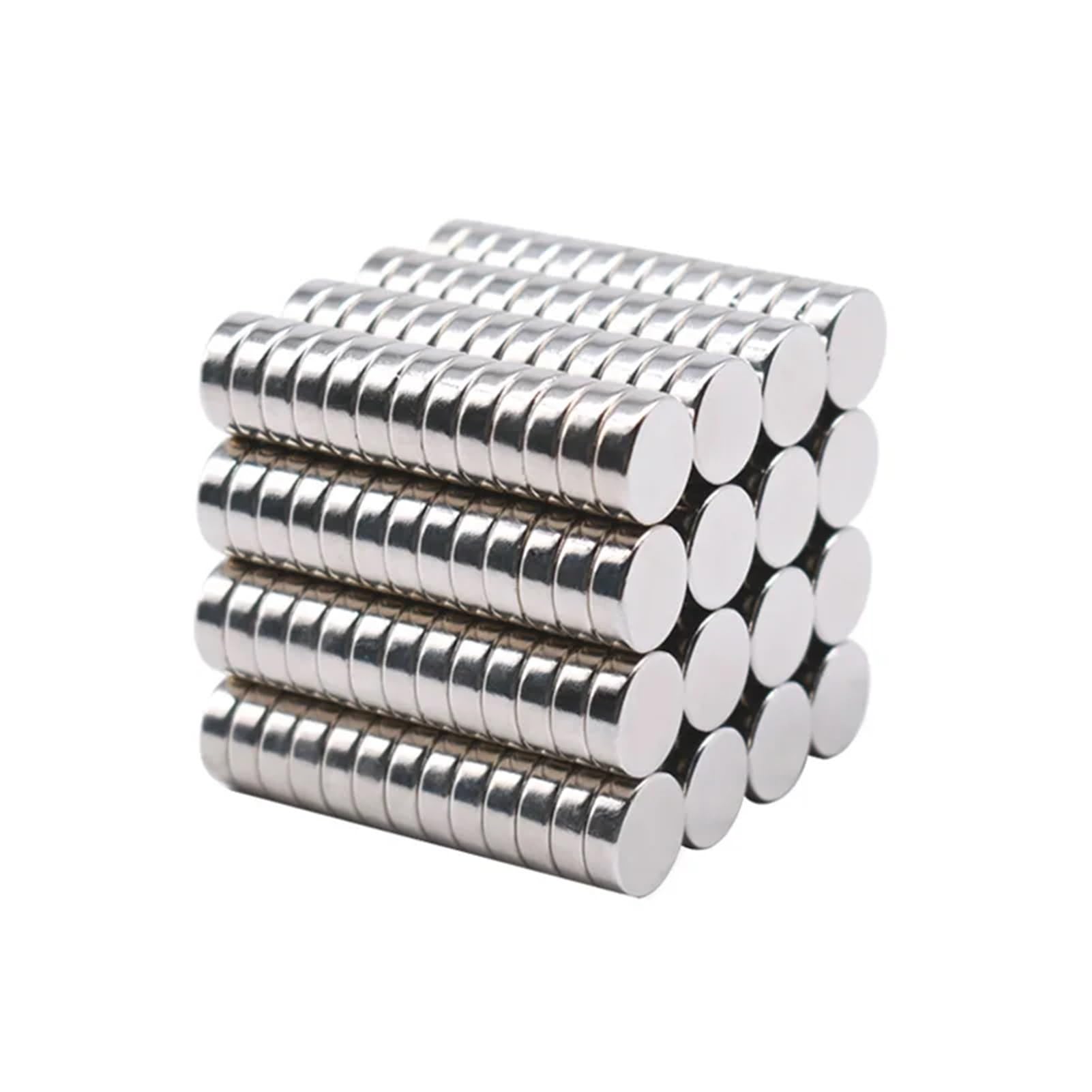 Imán redondo de 12 mm de diámetro, 12 x 1, 12 x 2, 12 x 3, 12 x 4, 12 x 5, 12 x 6 mm, imanes superfuertes de neodimio NdFeB, imán de disco pequeño permanente N35 (12 x 10 mm, 50 unidades)