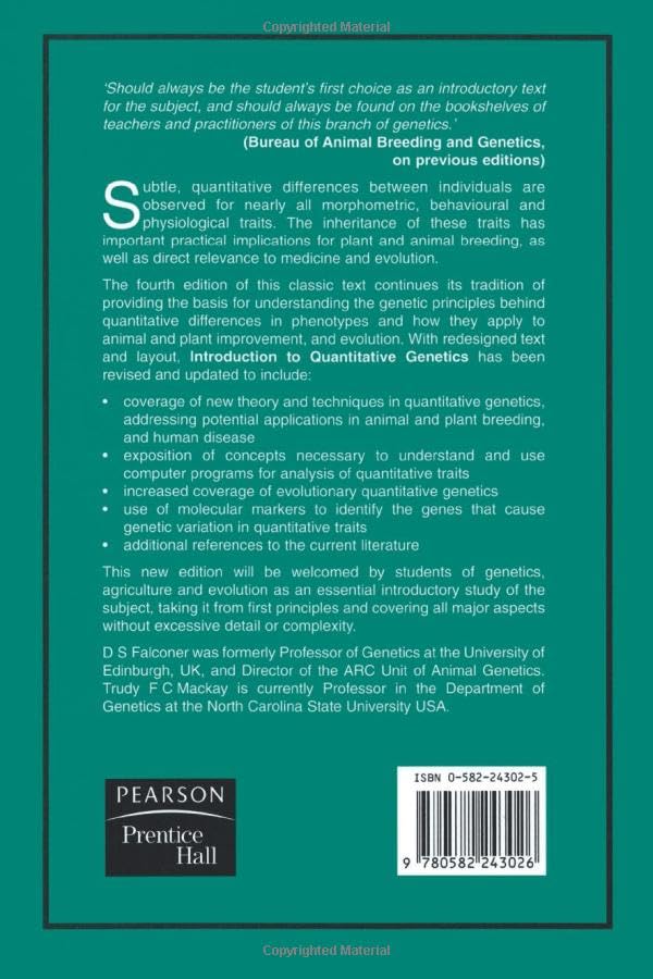 Introduction to Quantitative Genetics - Image 2