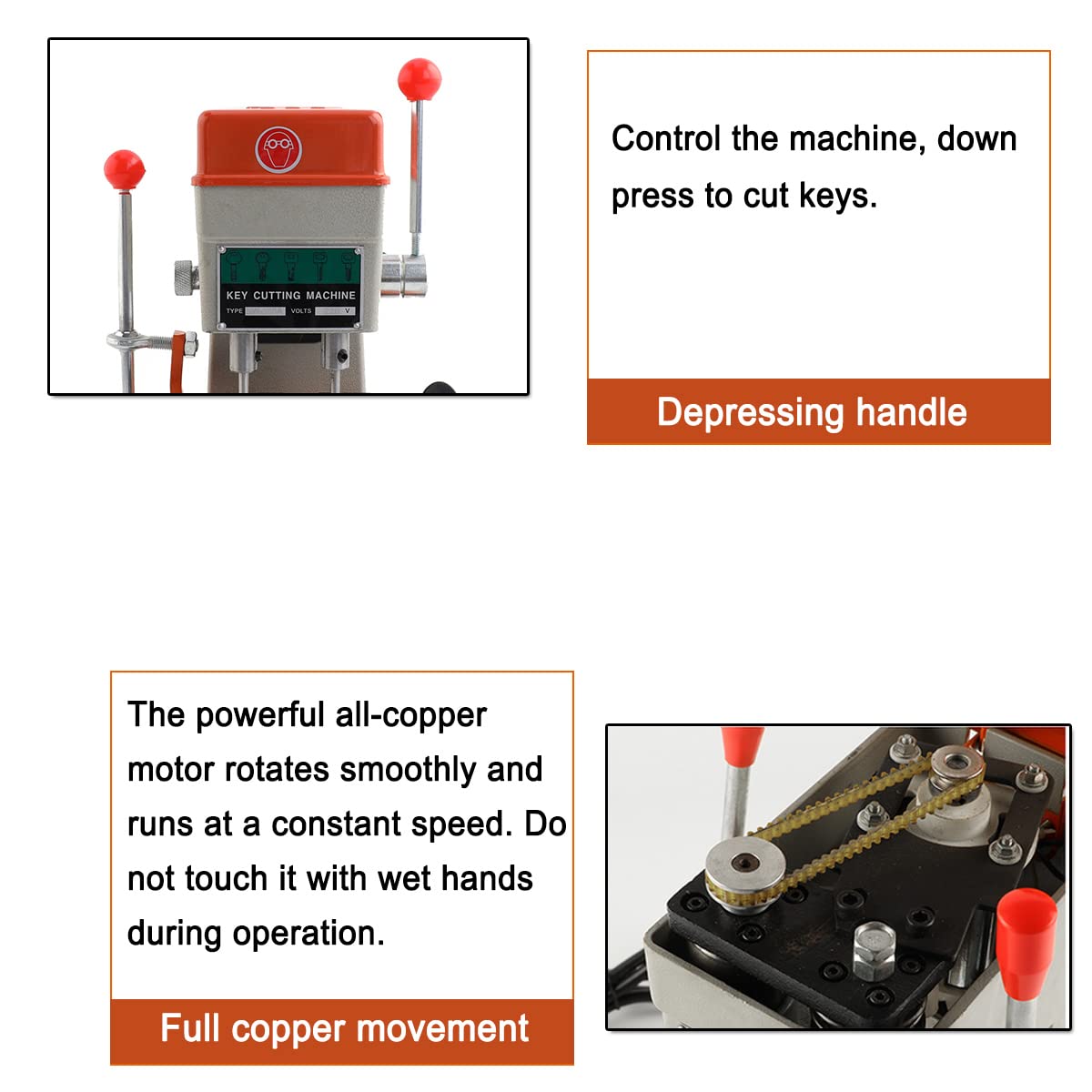 Schlüsselkopiermaschine, 100W 220V Professionelle Universal Schlüsselfräsmaschine Säulenbohrmaschine, Schlüsselfräse Schlüsselvervielfältiger Schlosser Werkzeug, 8000 r/min