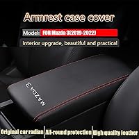 Vista 148 de Great-luck Leather Center Console Cover Armrest Pad,Protector Armrest Box Cover Accessories Keep Your Armrest in a More Comfortable Feeling(black