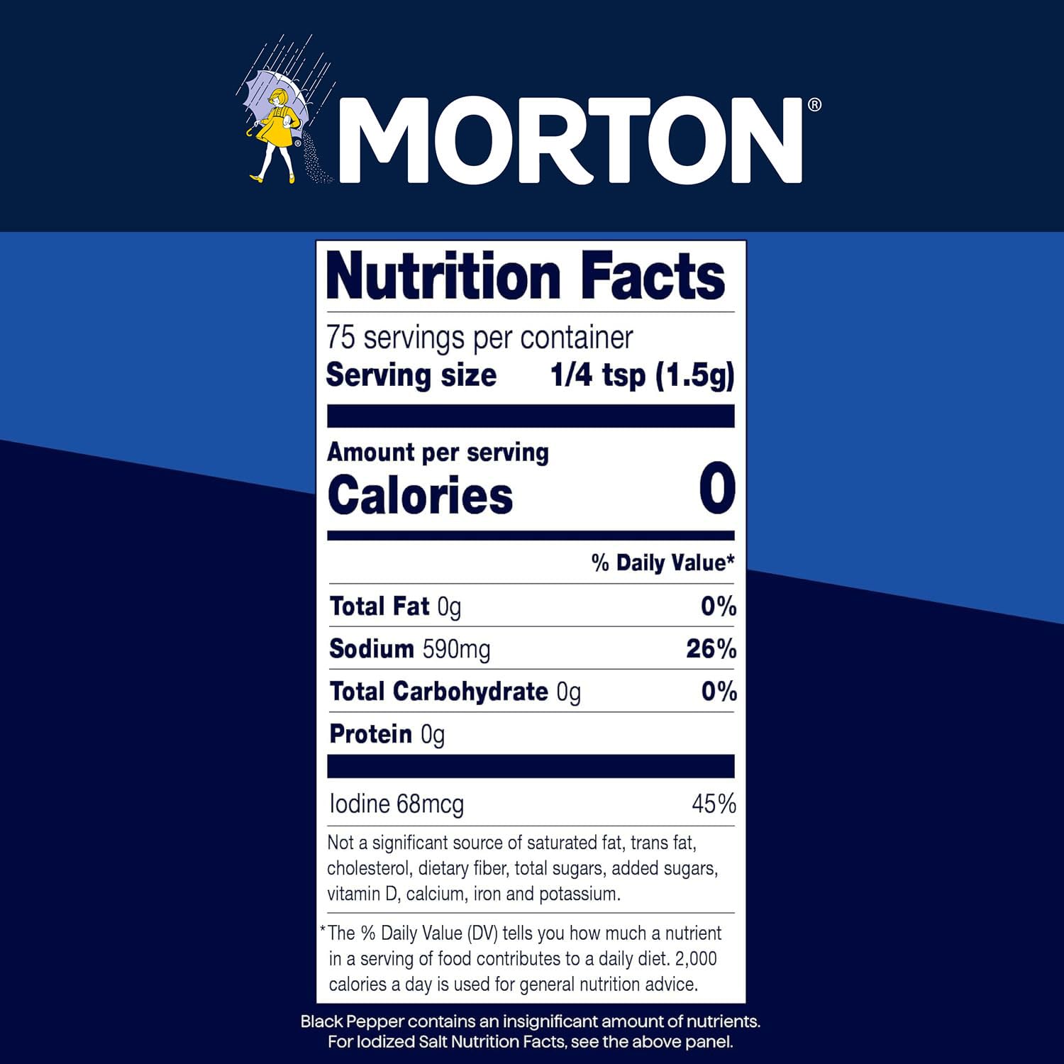 Morton Salt and Pepper Shakers, 5.25 Ounce (Pack of 12)