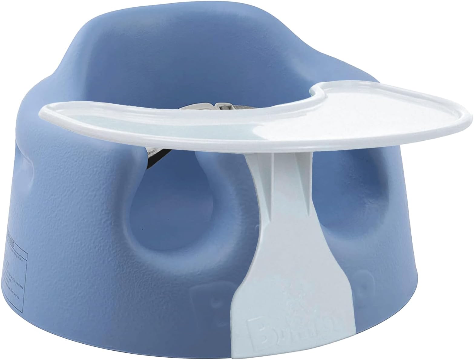 Bumbo Baby Floor Seat, Sit Up Activity & Eating Chair w/Tray, Powder Blue