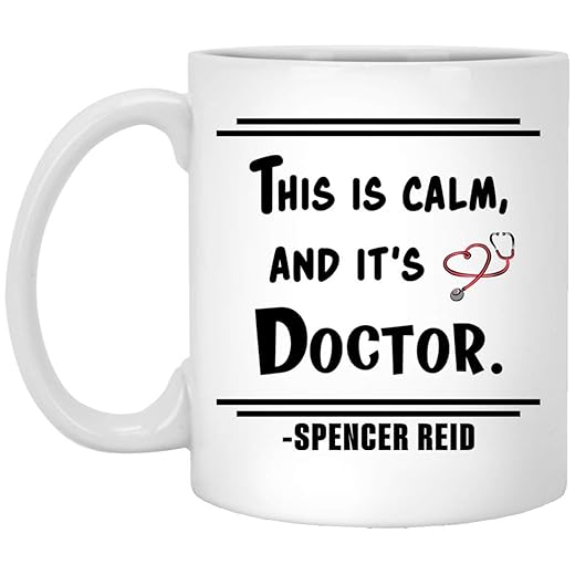 This Is Calm And It's Doctor Mug Dr. Spencer Reid Coffee Cup, Spencer Reid Fan Gift, Dr Spencer Reid Merchandise 02 11oz