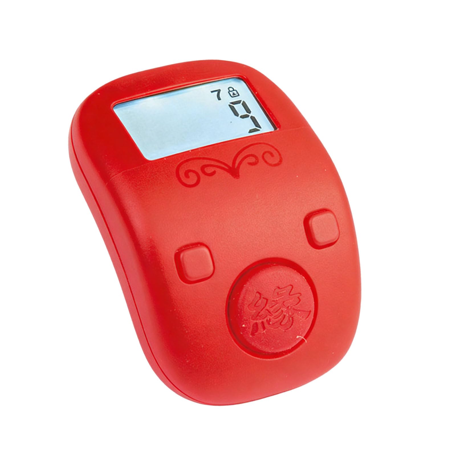 Kaccde Red Lightweight 7 Channel Zikr Counter With Accurate Counting For Fitness Digital Counter Backlit Hand