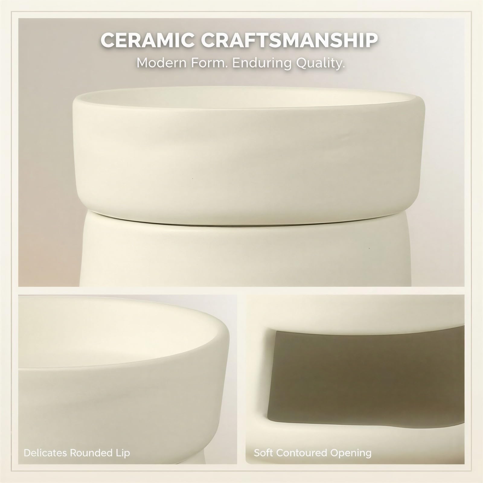 Keramik Duftbrenner, 10 x 10 x 10 cm Würfelform im modernen minimalistischen nordischen Stil, weißer Aroma Diffusor mit abnehmbarem Oberteil und Teelichthalter für Home Spa und Deko zu Hause