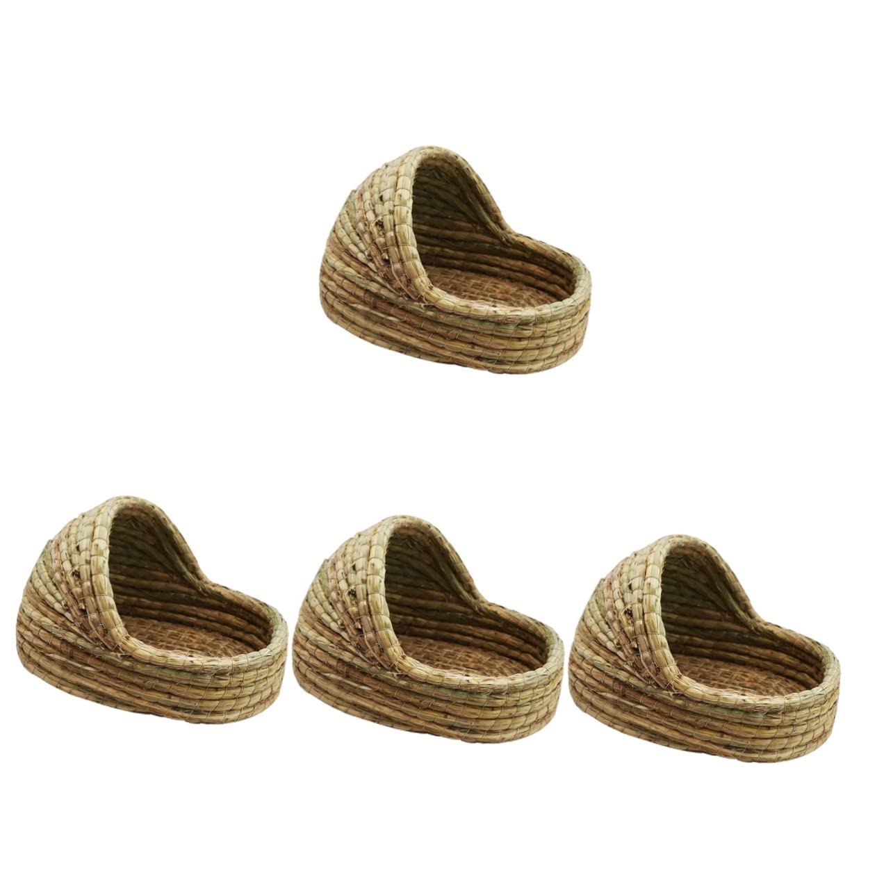 Gniazdo Królika Critter Klatka Chomik Świnka Morska Domy Pet Jaskinia Jeż Pościel Łóżko Bunny Trawa Dom Rabin(Ax4pcs,20X15cm)