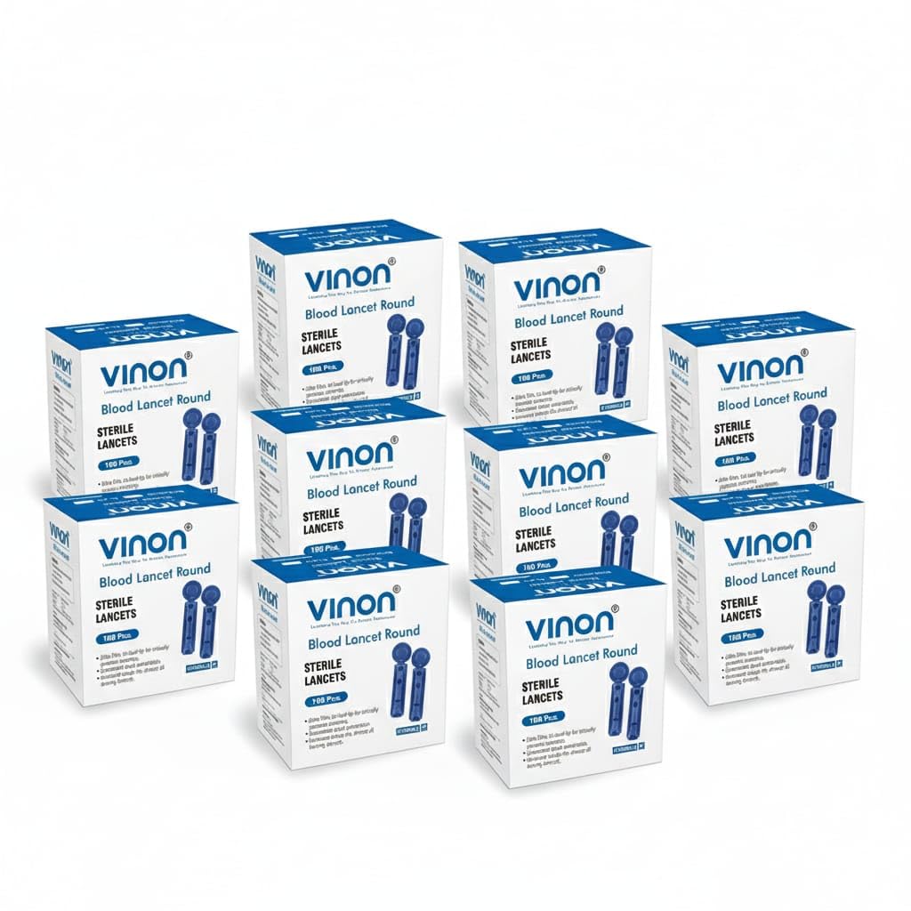Blood Lancets Round, Sterile Disposable Diabetic Lancets for Blood Glucose Testing, Ultra Sharp & Painless, Universal Fit for Lancing Devices, Safe Twist Cap Design (Pack of 10)-image-33
