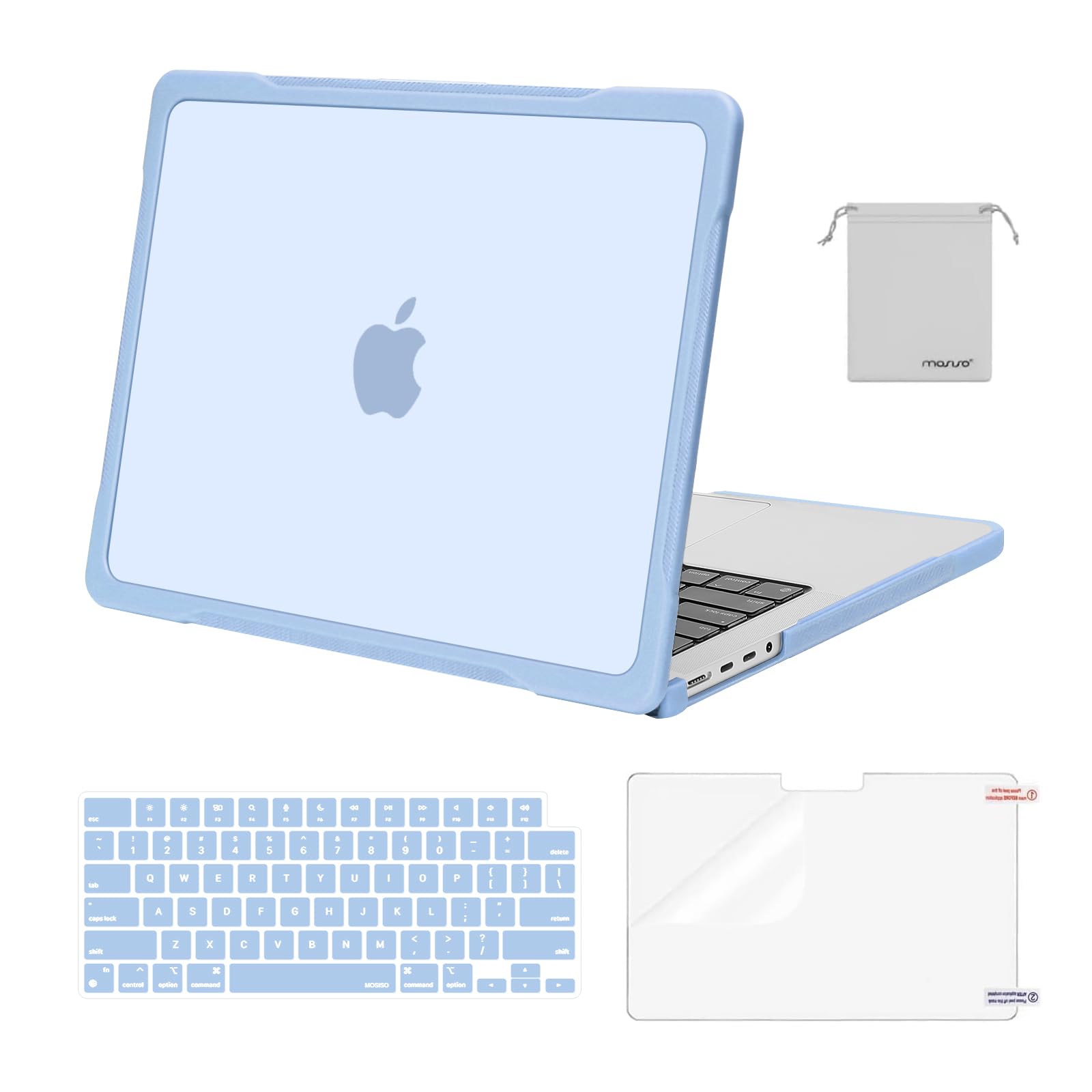 MOSISO Compatible with MacBook Pro 14 inch Case 2026-2021 M5 M4 M3 M2 M1 A3434 A3112 A3185 A3401 A2918 A2992 A2779 A2442,TPU Bumper Anti-Scratch Hard