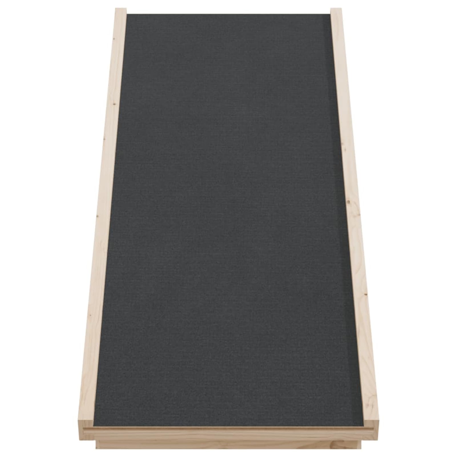 Tidyard Rampa per Cani Pieghevole in Legno Massello di Abete Grigia 100x40 cm con Superficie Antiscivolo per Animali Domestici, Altezza Regolabile per Letto, Divano e Auto 172417