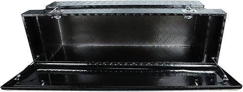 Miniatura 6 de Aikosin Caja de herramientas chapada a rayas de aluminio resistente de 72 pulgadas, caja de herramientas para camioneta, caravana, remolque, caja de