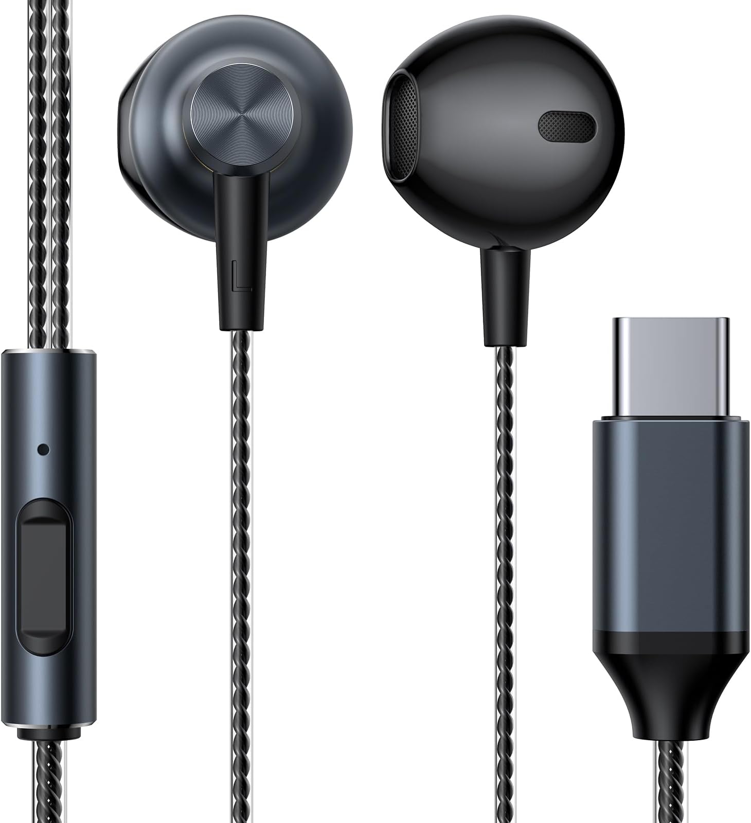 ZXCJ USB C Headphones, Type C Earbuds Wired for iPhone 15 Pro Max