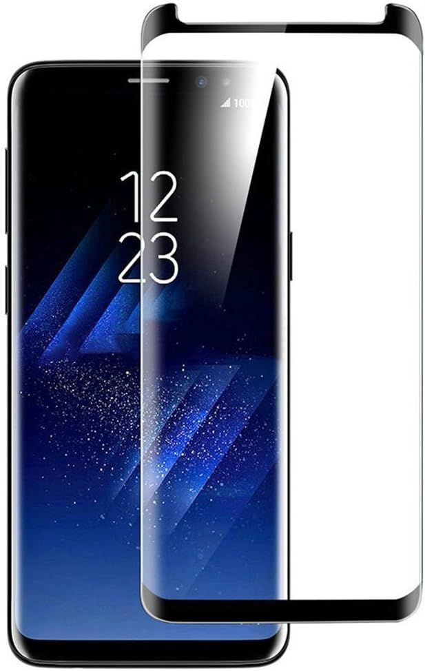 Samsung Galaxy S9 Plus Screen Protector,Ferxe 9H Hardness [Anti-scratches] [Anti-Fingerprint] [Bubble Free]3D Curved Edges Tempered Glass Screen Protector Film[Case Friendly]