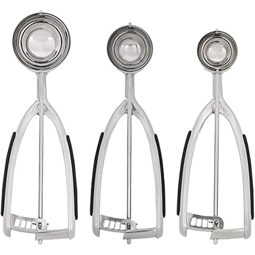 KitchenAid Cookie Dough Scoop Set, Set Of 3, Black