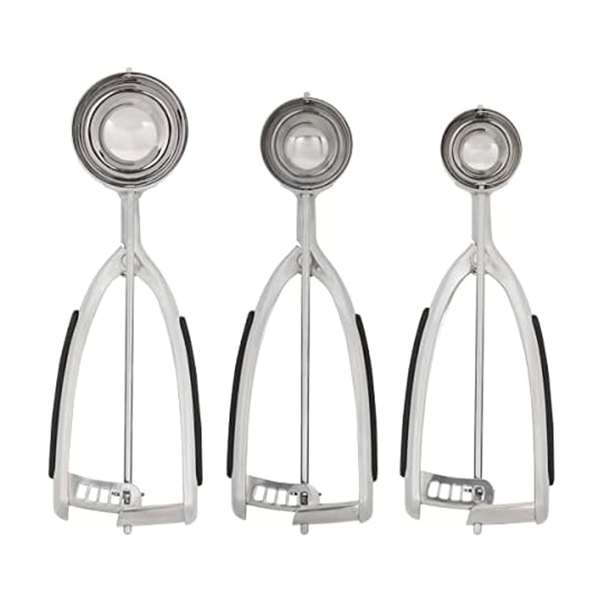 3 SCOOP | きちスクープ Amazon.com: KitchenAid Cookie Dough Scoop Set, Set Of 3, Black