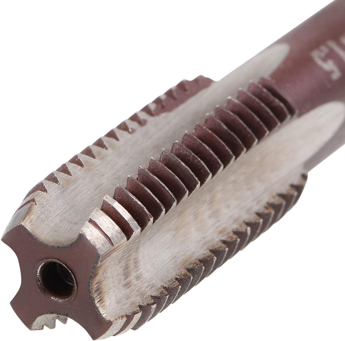 uxcell 1 Pair Metric Hand Tap M12 Thread 1.5 Pitch 4 Straight Flutes H2 Alloy Tool Steel,Straight Shank Twist Drill Bits 10.5mm HSS 4341 with 10.5mm Shank
