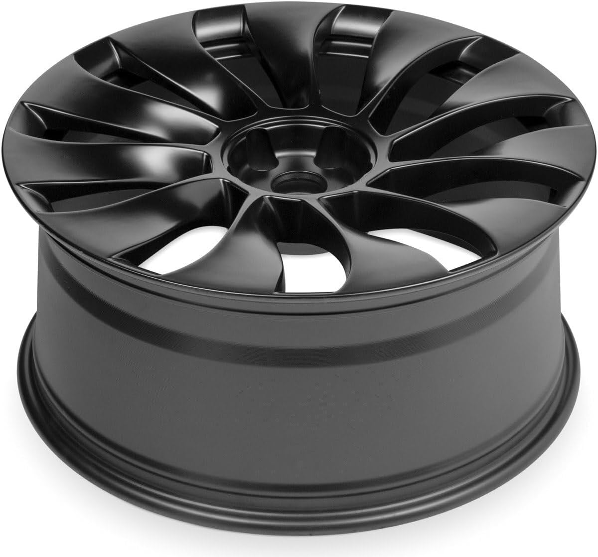 For 2020-2024 Tesla Model Y Front 21 Inch Powder-Coated Charcoal Alloy Rim - OEM Direct Replacement - Road Ready SUV Wheel