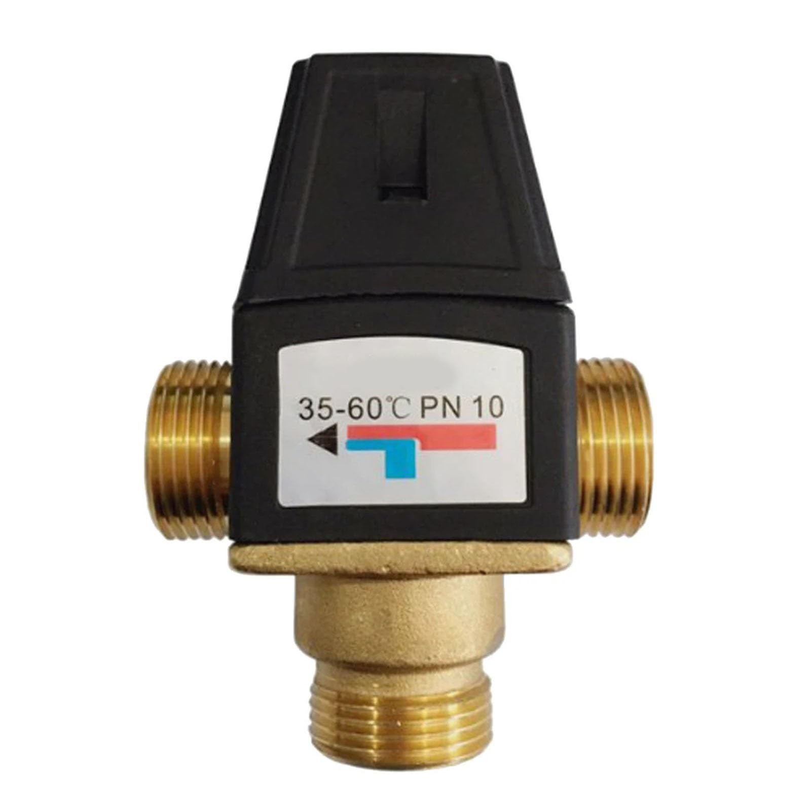 Kunyos Women's Dn20 Male 3-Way Thermostatic Mixing Valve Solar Water Heater Mixer Male(Dn20 Male)