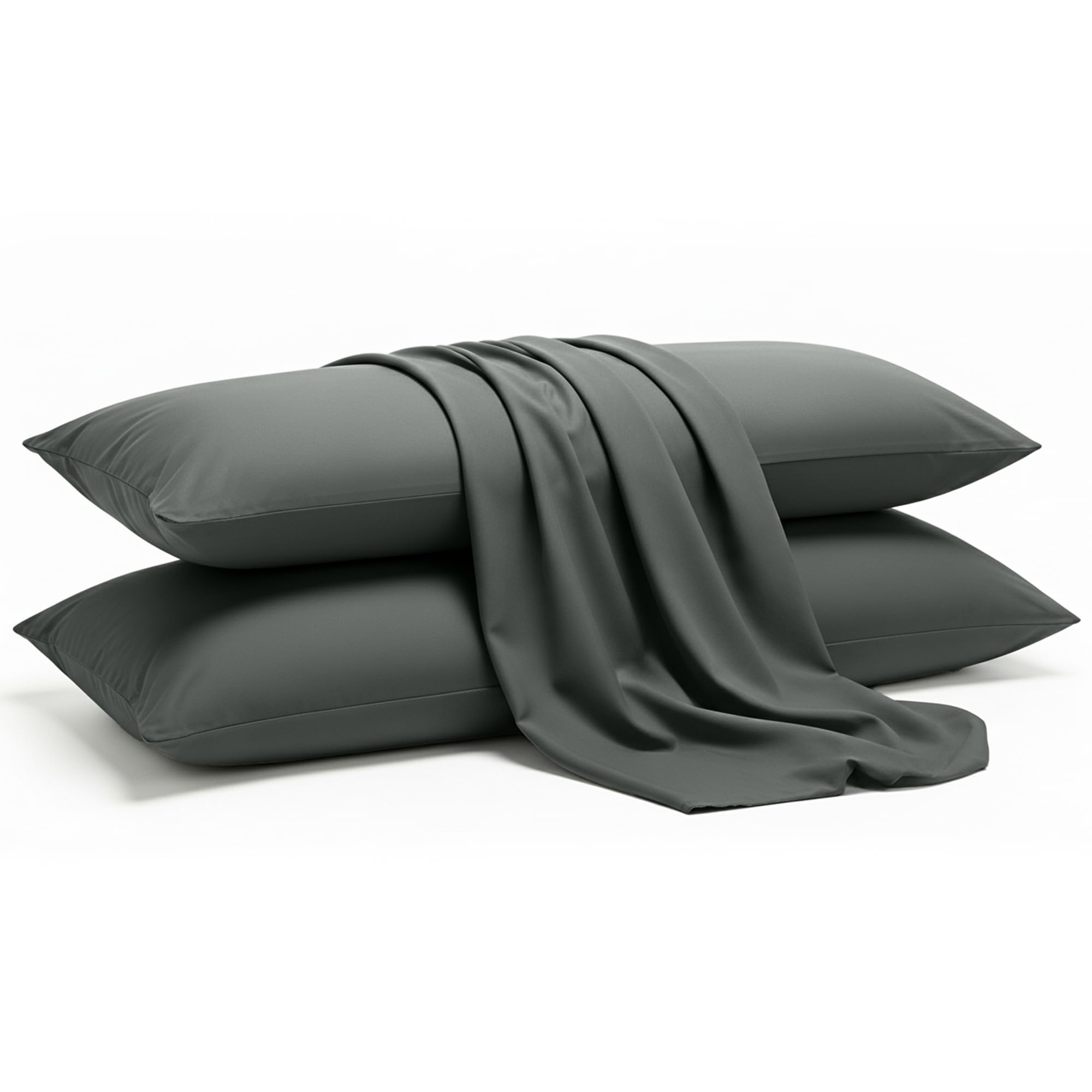 Utopia Bedding - Jersey kussensloop 40 x 40 cm, set van 2 - Oeko-Tex - kussenslopen van katoenmix met hotelsluiting - wit (binnenkussen niet inbegrepen