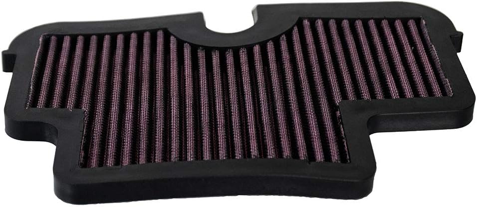 For Kawasaki ER6N/F 2006-2008 High Flow Motorcycle Air Filter Element Replacemnet Accessories for Versys 650 2007-2013 for Ninja 650R 2006-2008 for KLE 650 2007-2012 (Black)