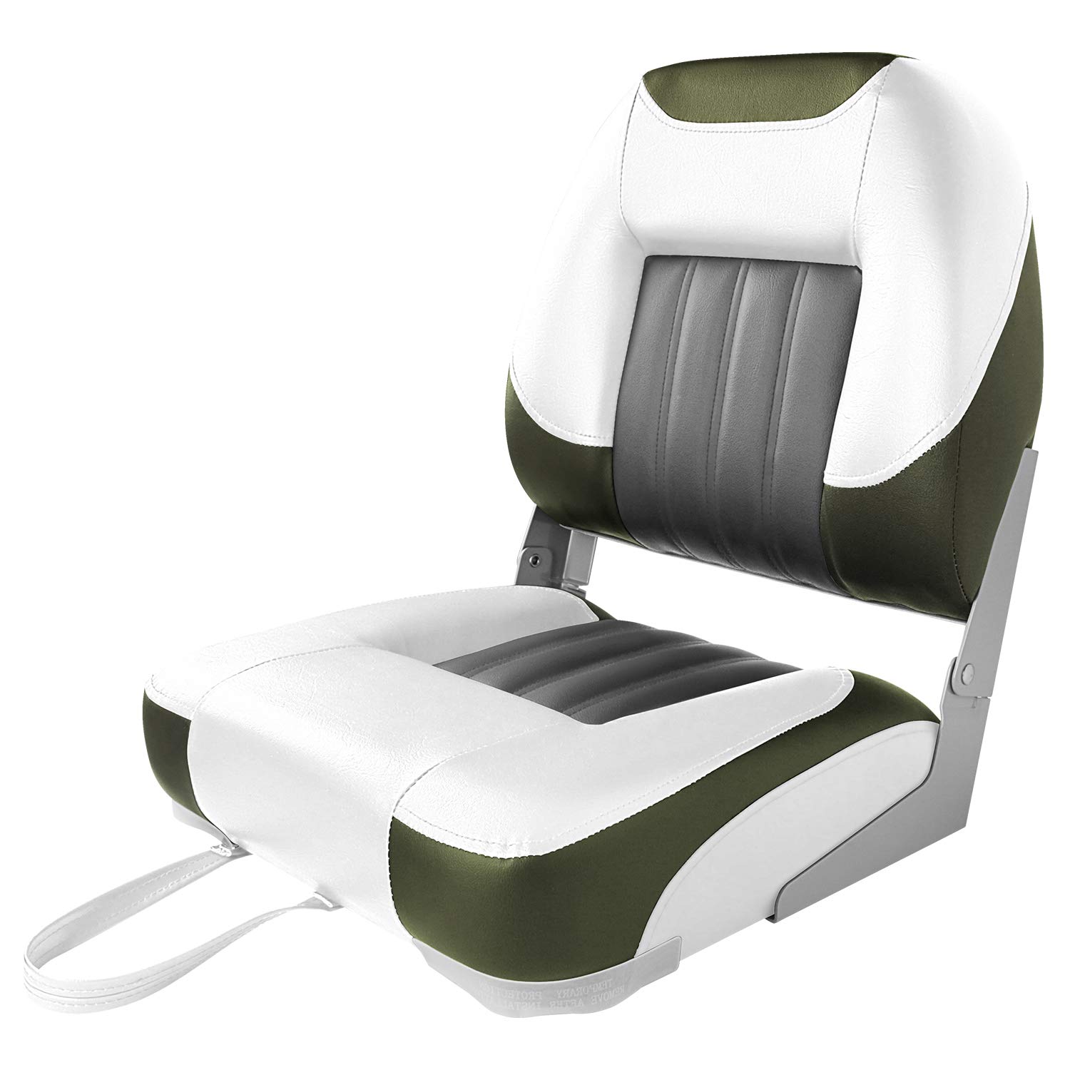 Buy XGEAR Deluxe Low/High Back Boat Seat, FoldDown Fishing Boat Seat