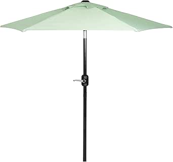 Punchau Outdoor Patio Umbrella, Easy Open/Close Crank and Push Button Tilt Adjustment - Market Umbrellas