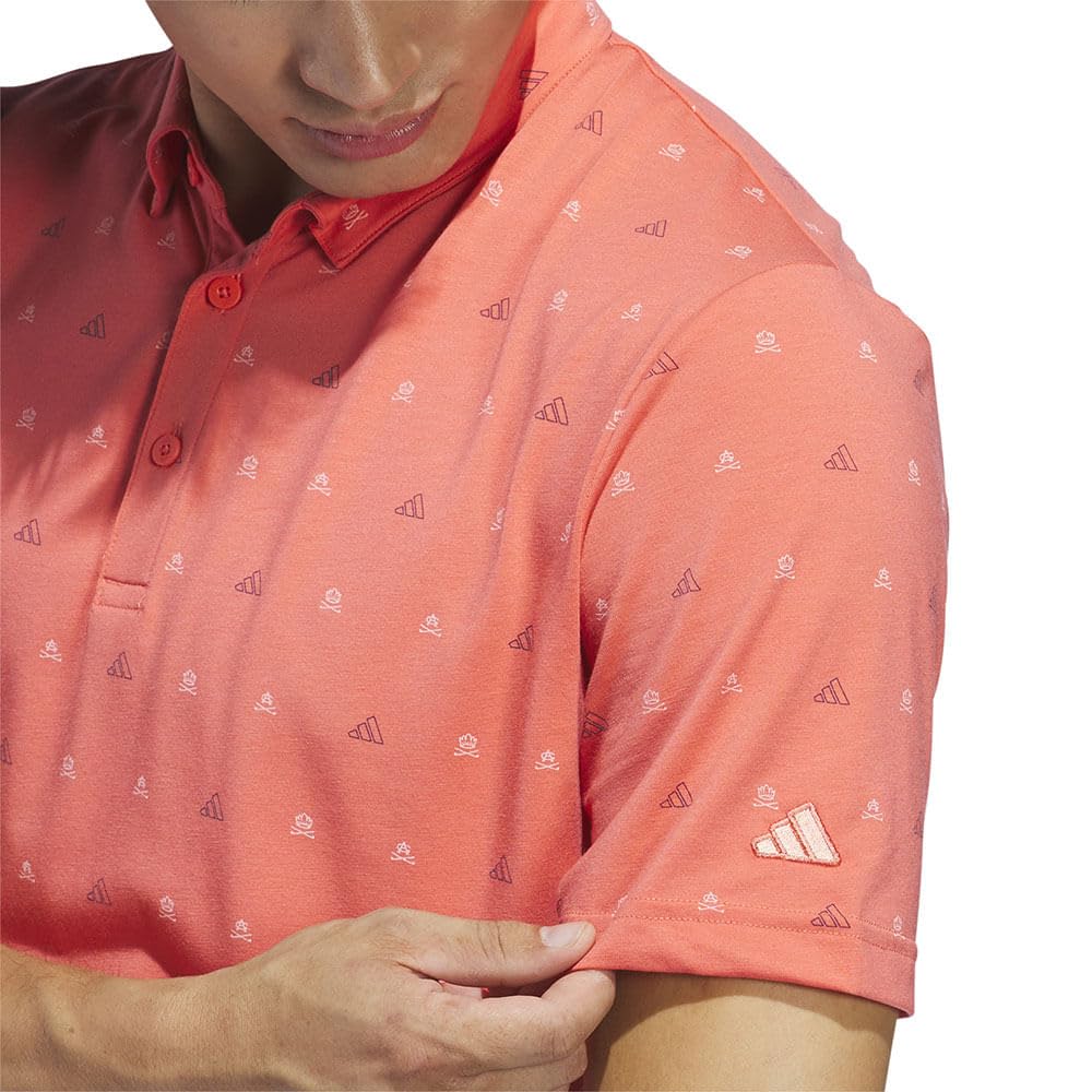 adidas Koszula golfowa Mężczyźni Go-to Mini-crest Print Polo Shirt