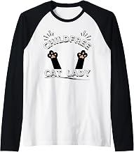 Funny Childfree Cat Lady Celebration Cat Lover Raglan Baseball Tee