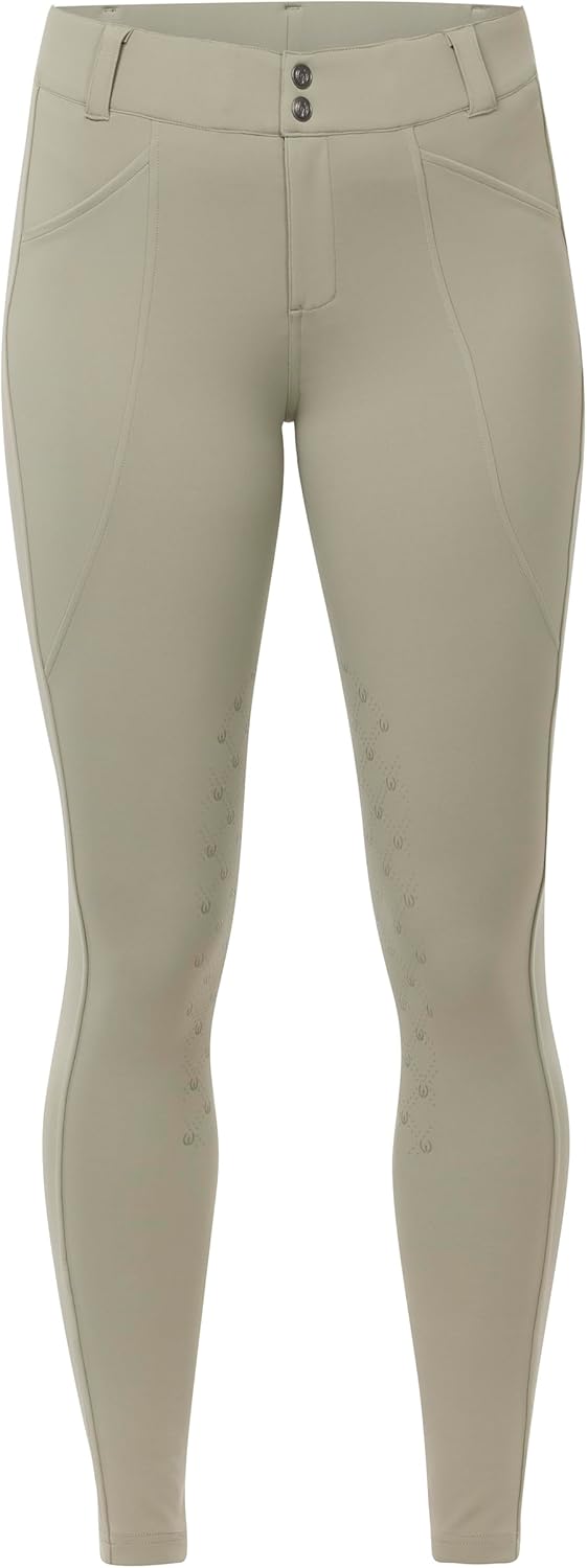 Kerrits Free Motion Coolcore Knee Patch Riding Breech – Modern Stretch Breech, Offering Compression & Cute Back Pockets