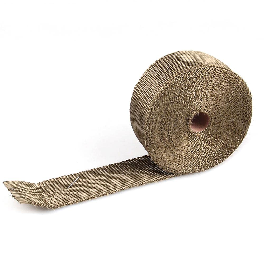Benda Termica Per Scarico Marmitta 1.5mm*50mm*5M 10M 15M Tubo di Scarico Termico Scudo for Isolamento Riflettente Intercooler Aspirazione(10m Green)