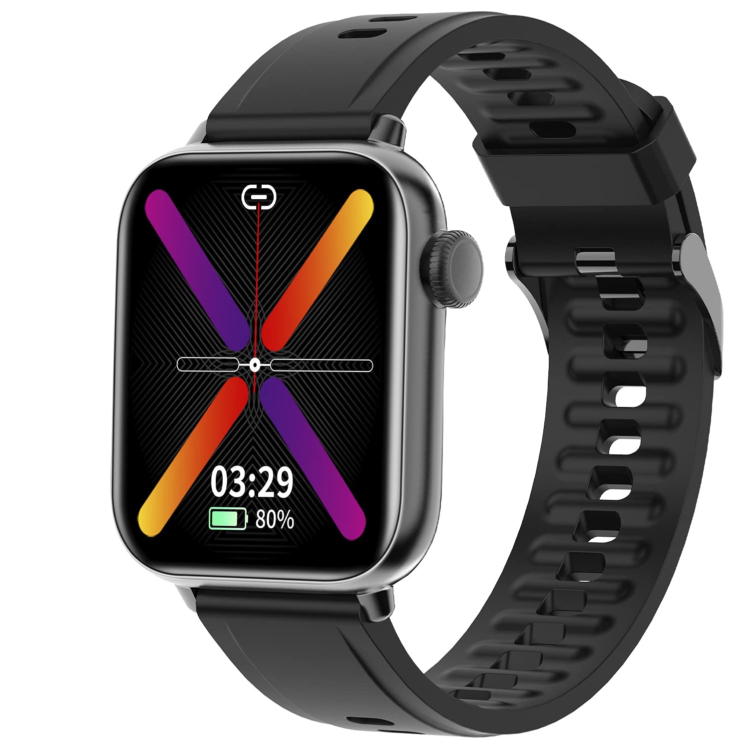 (Renewed) Fire-Boltt Supreme 1.79 inches Borderless LTPS 368*448 UHD PRO Display with 96% Screen to Body Ratio, 3ATM Waterproof , Spo2, Heart Rate and Blood Pressure Smart Watch (Black)