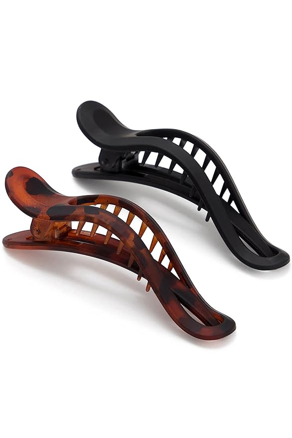 Kitsch Flat Hair Clips Flat Claw Clips for Women Lay