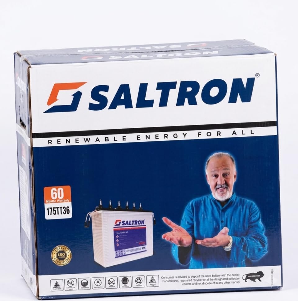 Saltron 175TT36 Tall Tubular Battery, 60 Months Warranty | Renewable Energy, ISO Certified, Inverter Battery, Long Battery Life, 175TT36 Model-image-8