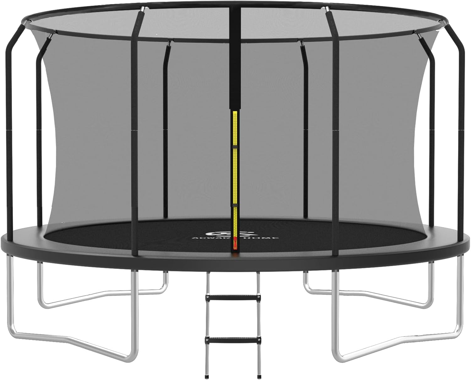 Trampoline Outdoor 8FT 10FT 12FT 14FT 15FT 16FT Trampoline with Basketball Hoop and LED Lights, Recreational Trampolines for Kids and Adults with Net and Ladder, ASTM Approved