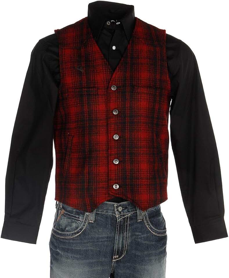 red wool vest