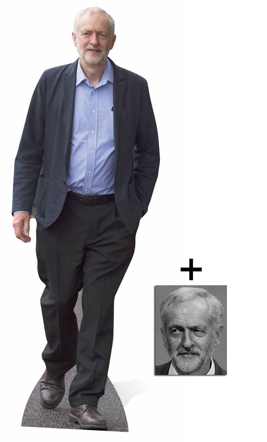 Bundlez-4-Fanz Fan Packs Fan Pack - Jeremy Corbyn Lifesize Cardboard Cutout/Standee/Stand Up - Includes 8X10 Star Photo