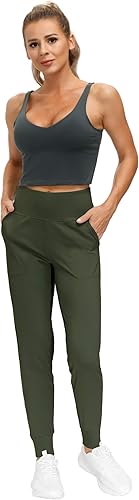 Miniatura 5 de THE GYM PEOPLE - Pantalones deportivos ajustados para mujer, ligeros, para entrenamiento, yoga, correr y descanso