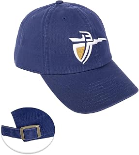 California Baptist University Baseball Hat Lancers CBU Brimmed Embroirderd Hats Cap Adjustable Cloth Strap Adult (Style 1) Blue