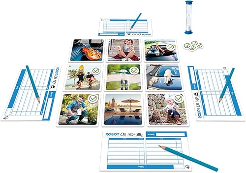 Miniatura 2 de Mixlore Robot or Not  Juego de asociación de imágenes  Divertido juego familiar para adultos y niños  Juego de fiesta  A partir de 8 años  3 a 10