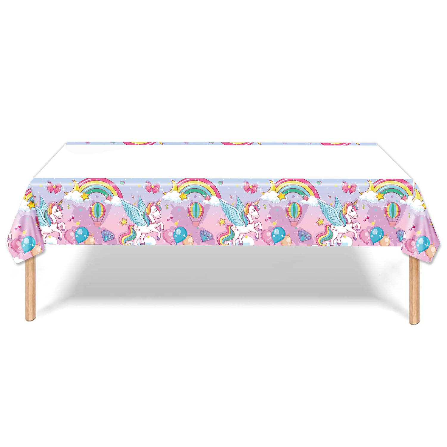 Set di 20 ospiti di compleanno unicorno per ragazze e ragazzi, unicorno, palloncini, piatti di cartone, tovaglioli, decorazione di compleanno per ragazze